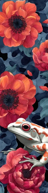 Free printable frog bookmark featuring red white and blue frog bookmark